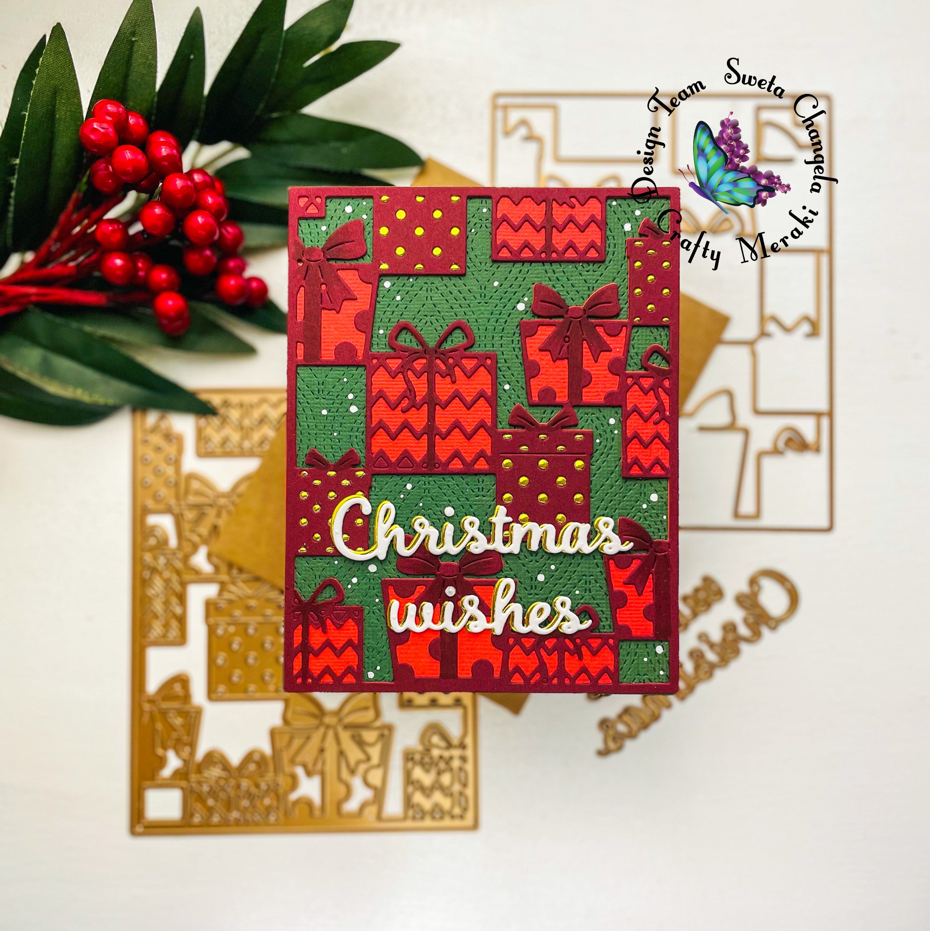 Crafty Meraki Present Time Layering background die - Crafty Meraki