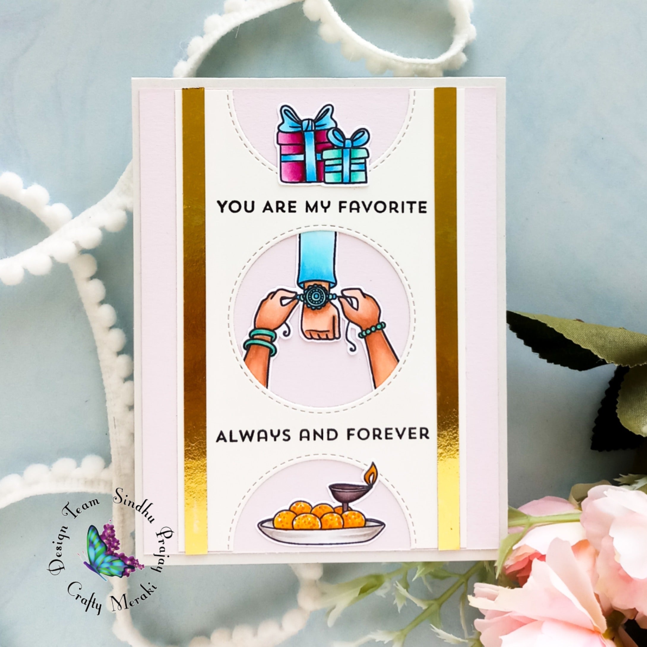 Crafty Meraki Happy Rakhi stamp set - Crafty Meraki