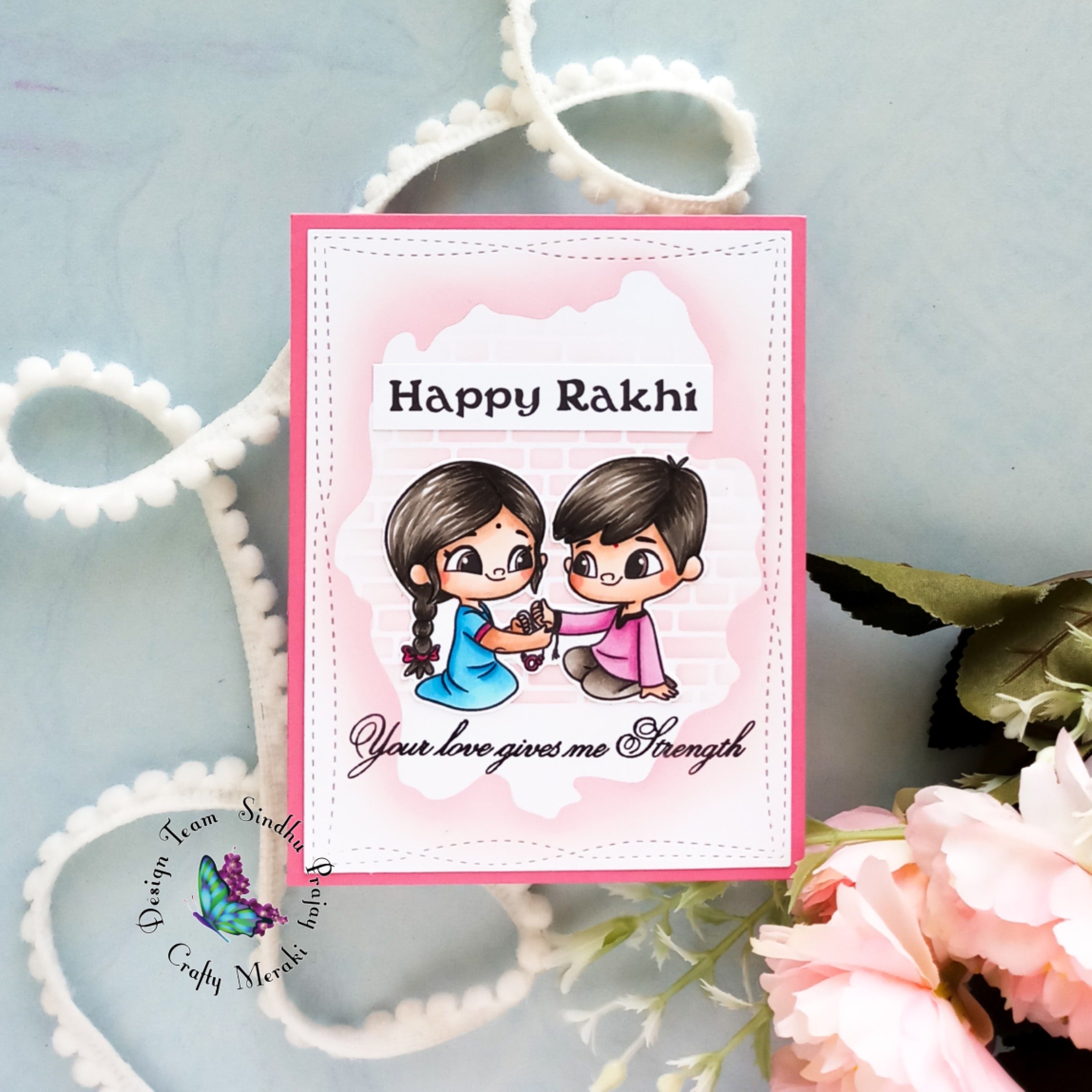 Crafty Meraki Happy Rakhi stamp set - Crafty Meraki
