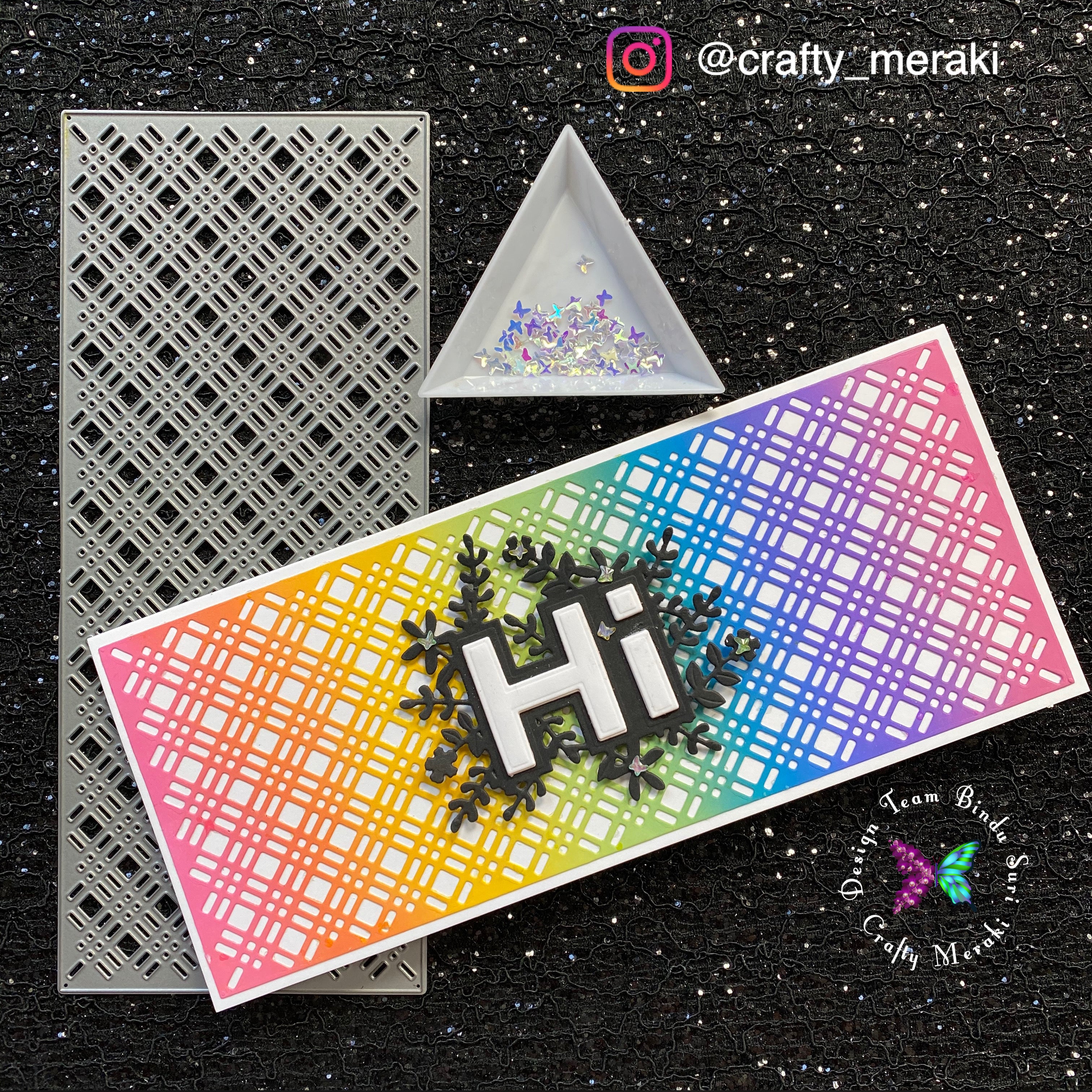 Crafty Meraki Crafty Plaid Slimline die - Crafty Meraki