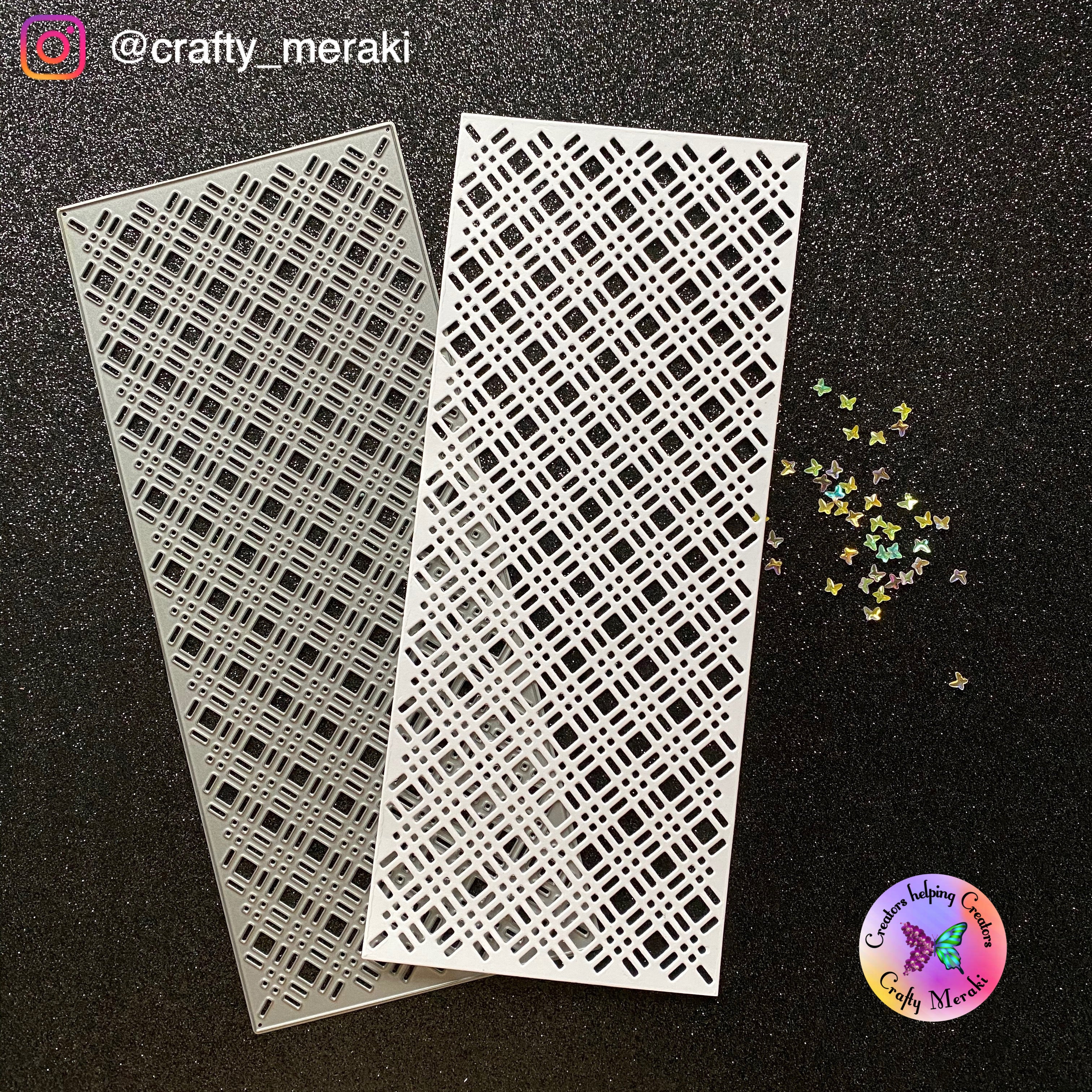 Crafty Meraki Crafty Plaid Slimline die - Crafty Meraki