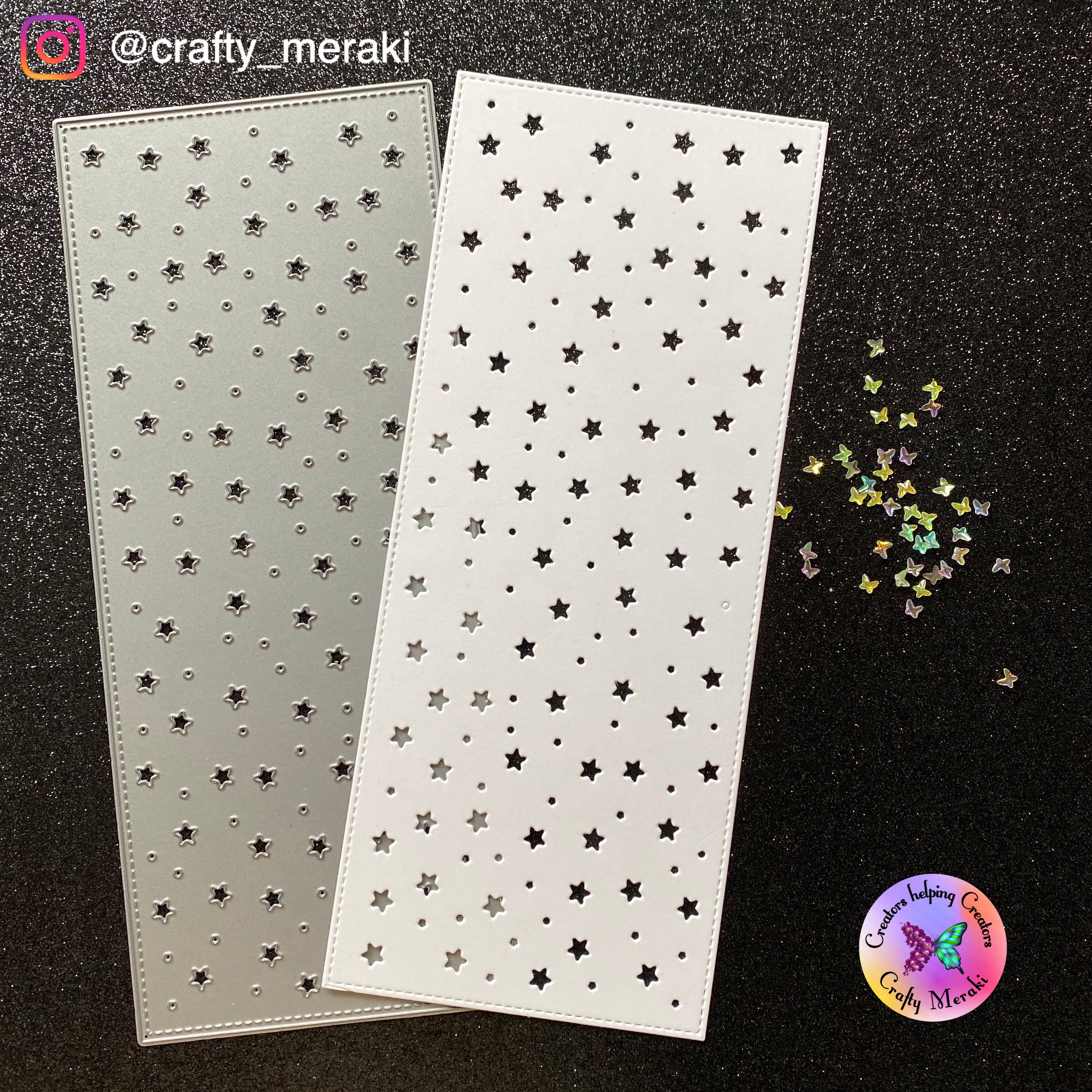 Crafty Meraki Crafty Twinkle Slimline die - Crafty Meraki