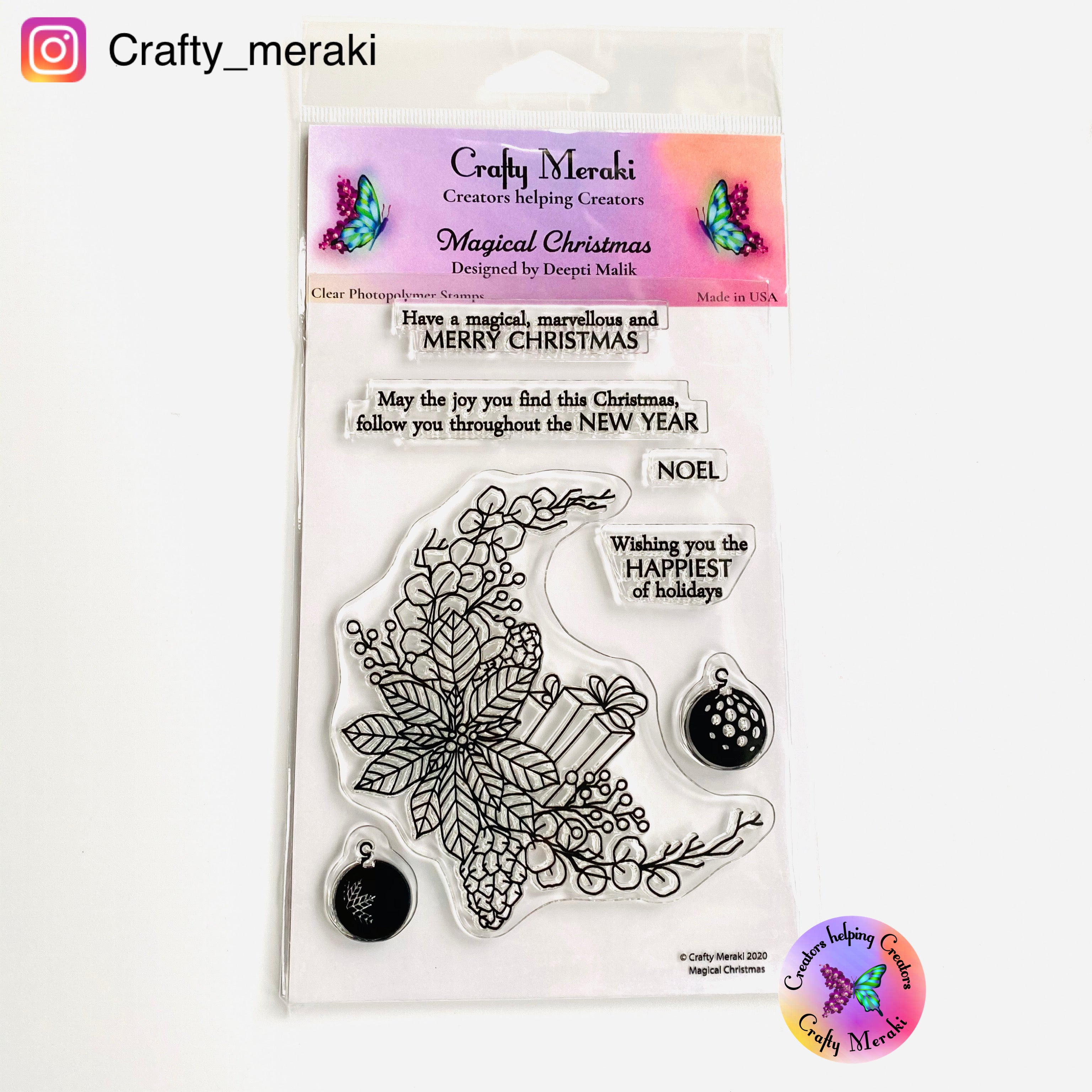 Crafty Meraki Magical Christmas Clear stamp set - Crafty Meraki