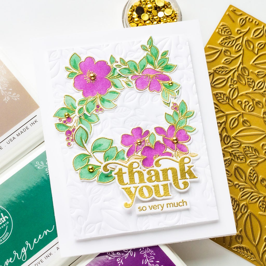 Pink Fresh Studio in the Meadow Layering Stencils - Crafty Meraki