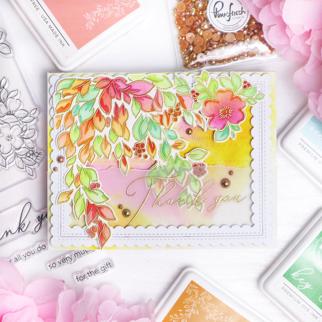 Pink Fresh Studio in the Meadow Layering Stencils - Crafty Meraki