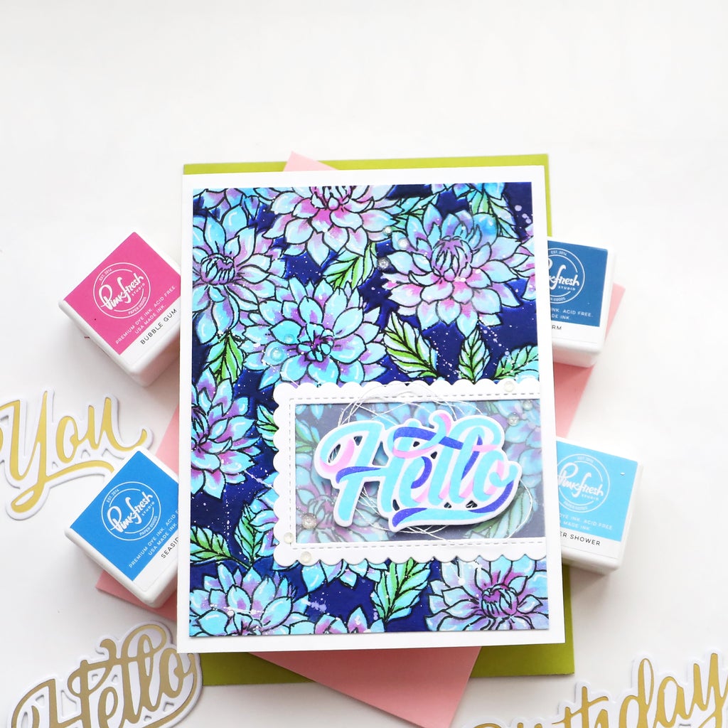 Darling Dahlias Layering Stencils - Crafty Meraki