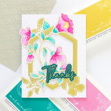 pinkfresh studio Folk Floral Stem hot foil - Crafty Meraki