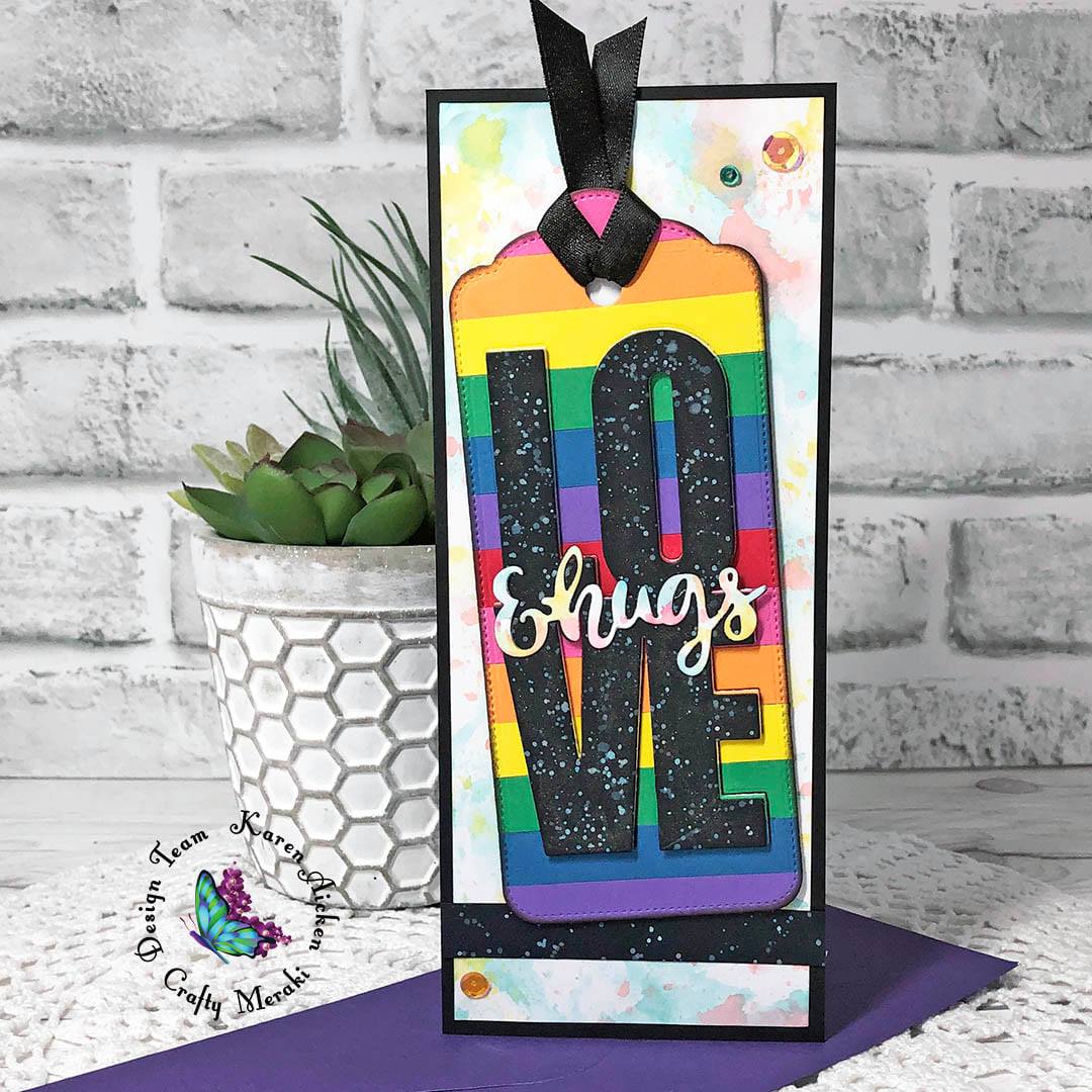 Crafty Meraki Love Slimline Tag die - Crafty Meraki