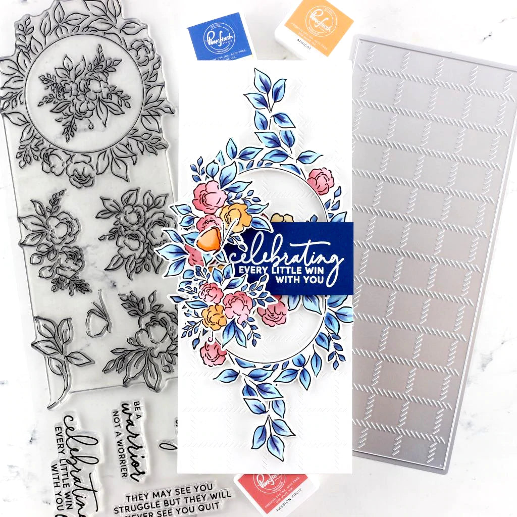 Pinkfresh Studio English garden stencil - Crafty Meraki
