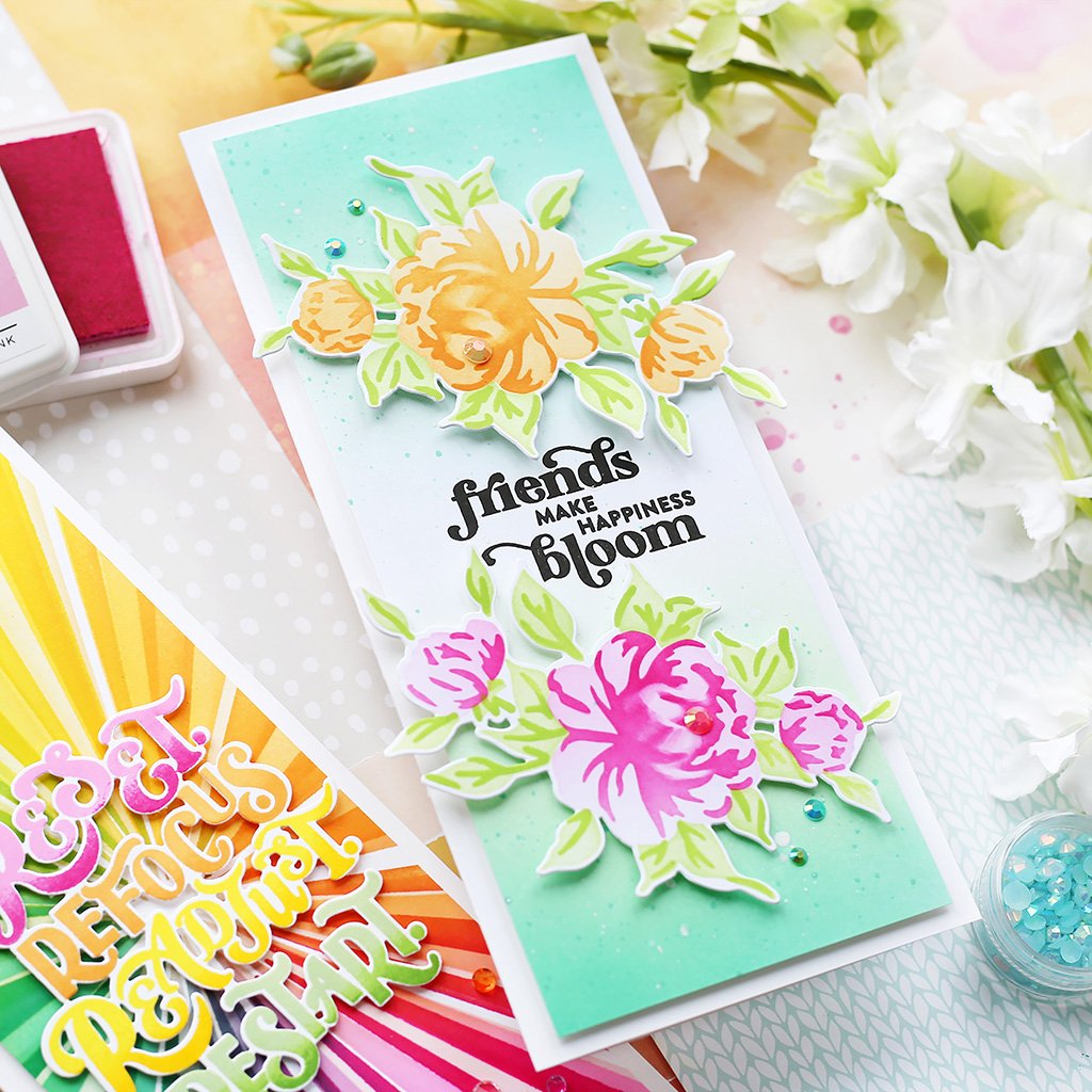 Pinkfresh Studio Choose Hope layering Stencil set - Crafty Meraki