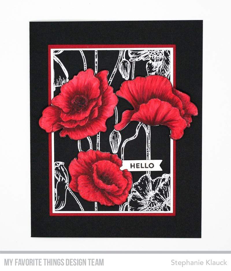 My Favorite Things Poppy Blooms Stamps - Crafty Meraki