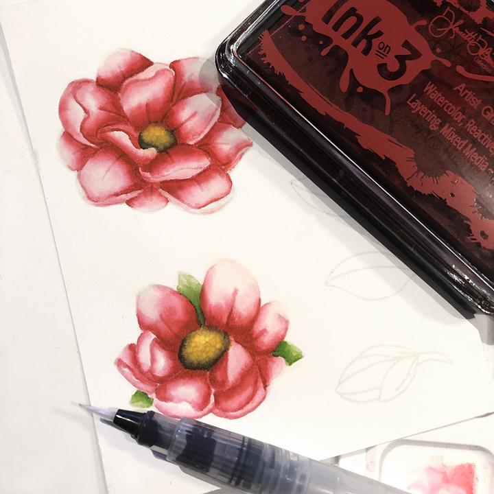 Inkon3 Atelier Marilyn Red ~ Artist Grade Fusion Ink Pad - Crafty Meraki
