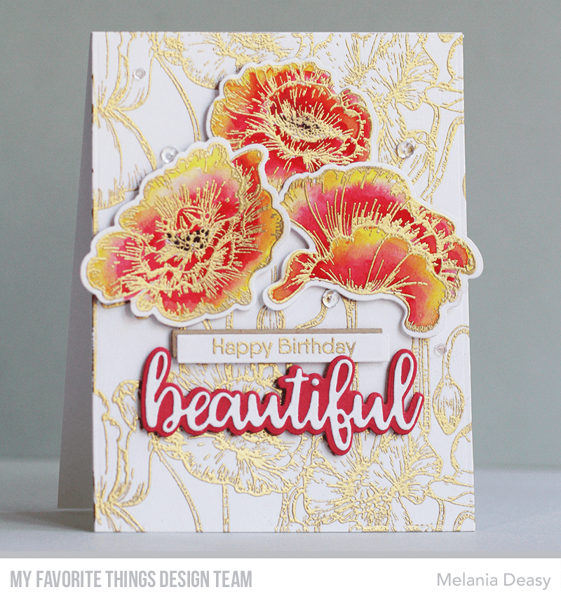 My Favorite Things Poppy Blooms Stamps - Crafty Meraki