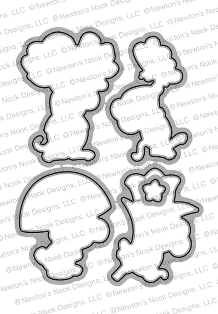 Newton Snook Designs GARDEN MICE DIE SET Stamp set - Crafty Meraki