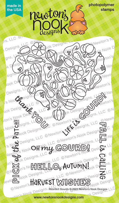 Newton's Nook Heartfelt Gourds Stamp Set - Crafty Meraki