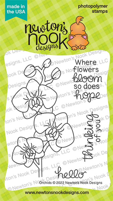 Newton's Nook Orchids Stamp Set - Crafty Meraki