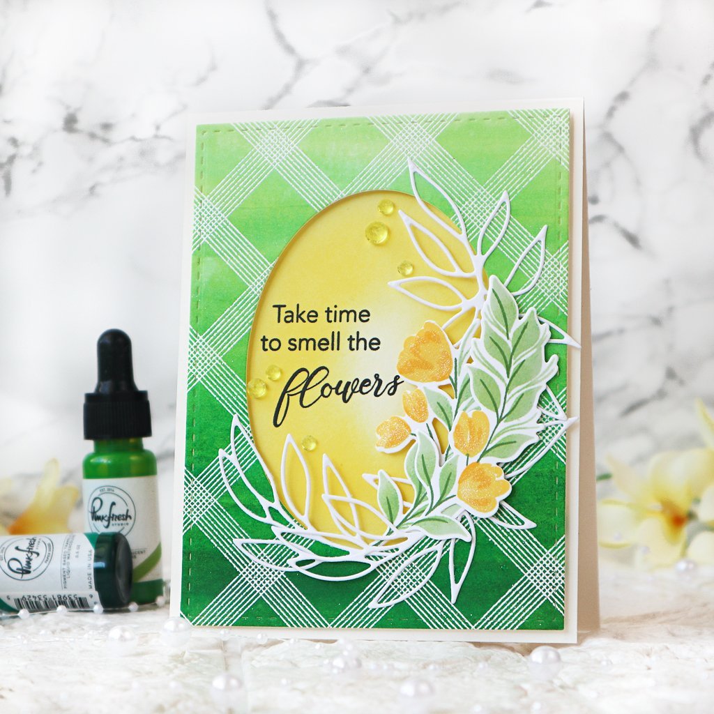Pinkfresh Studio Cling Rubber Stamp: Diamond Tiles - Crafty Meraki