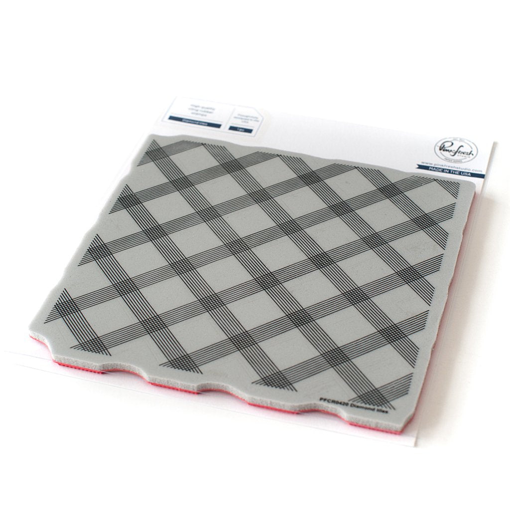 Pinkfresh Studio Cling Rubber Stamp: Diamond Tiles - Crafty Meraki