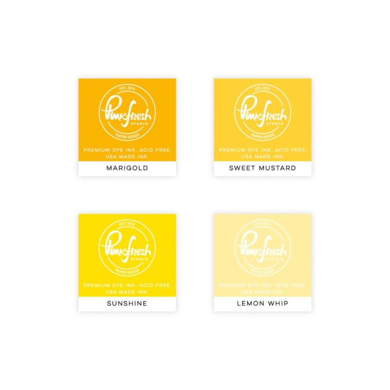 Pinkfresh Studio Premium Dye Ink Cube Pack : Rise And Shine - Crafty Meraki