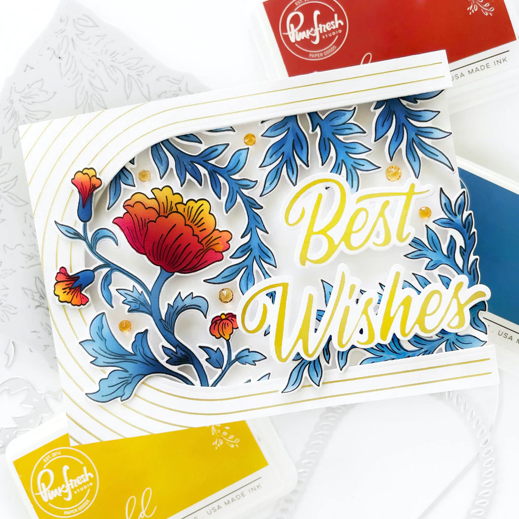 Pinkfresh Studio Blooming Vines stamp - Crafty Meraki