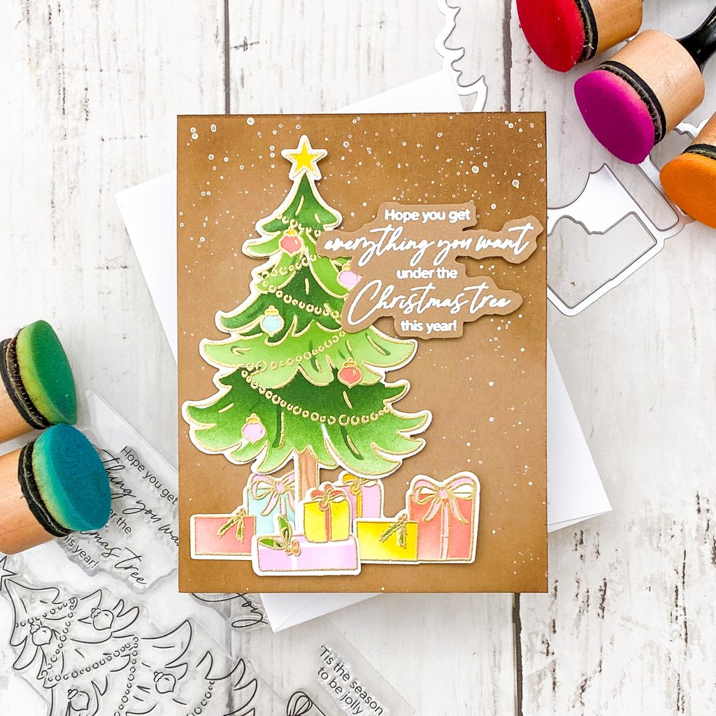 Pinkfresh Studio Under the Christmas Tree die set - Crafty Meraki