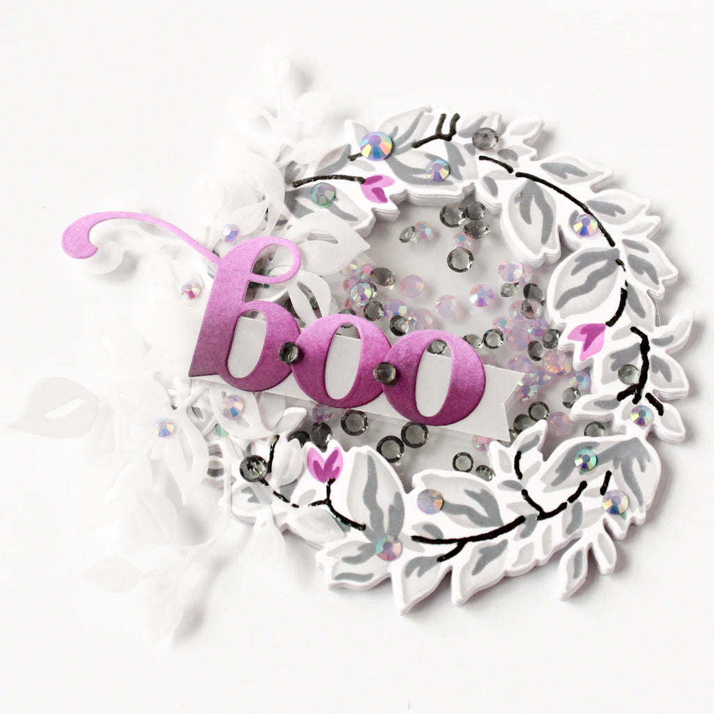 Pinkfresh Studio Indigo vines stencil - Crafty Meraki