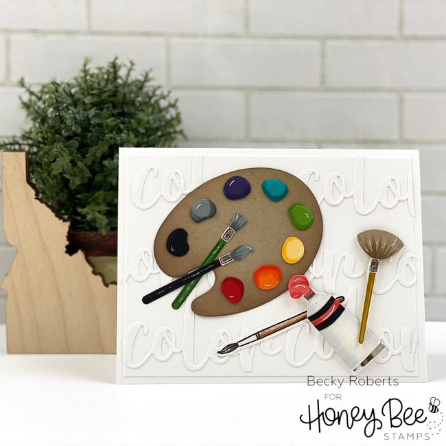 Honey Bee Stamps Paint And Palette | Honey Cuts - Crafty Meraki