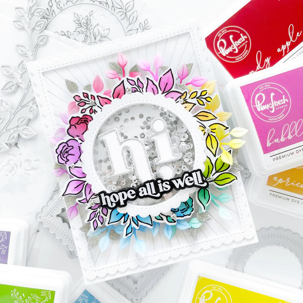 Pinkfresh Studio English garden stencil - Crafty Meraki