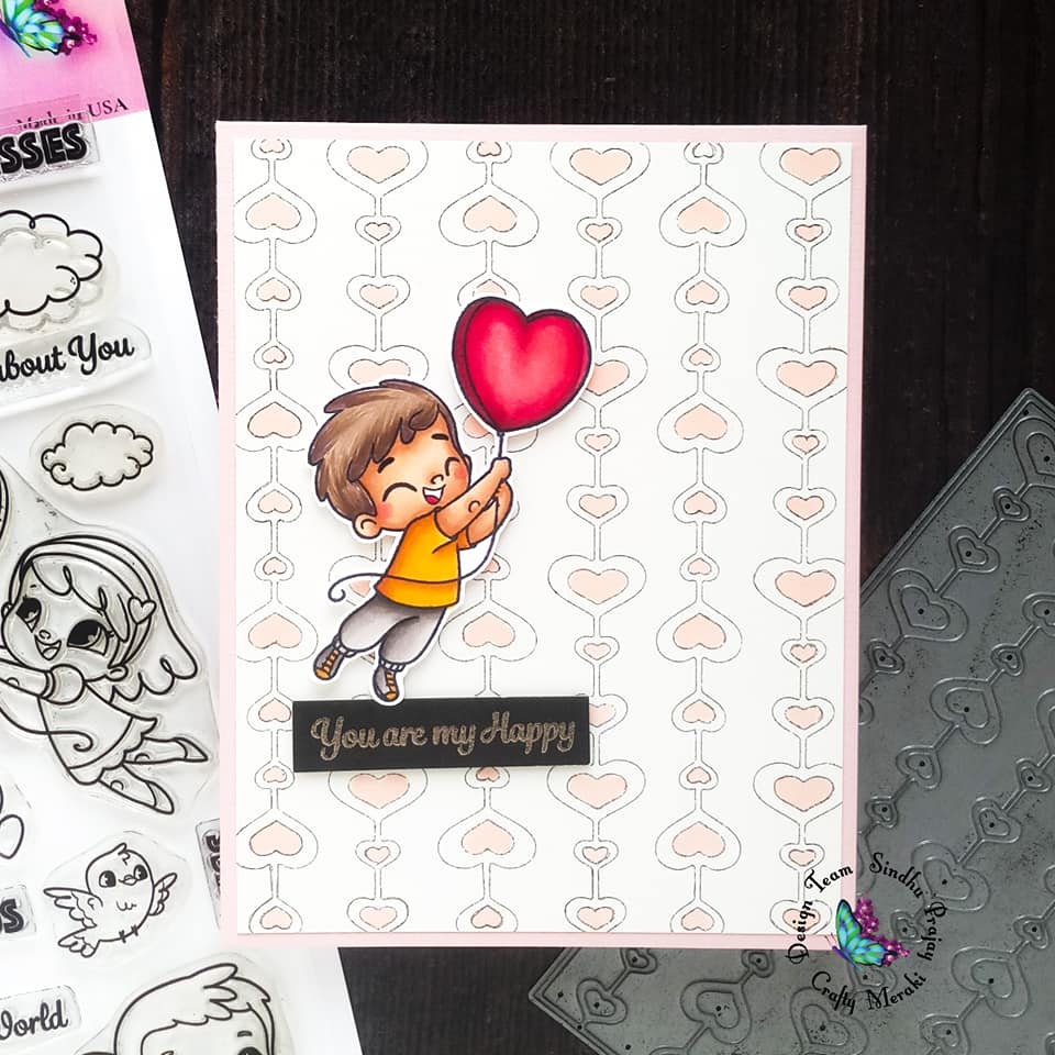 Crafty Meraki Eccentric Hearts background die - Crafty Meraki
