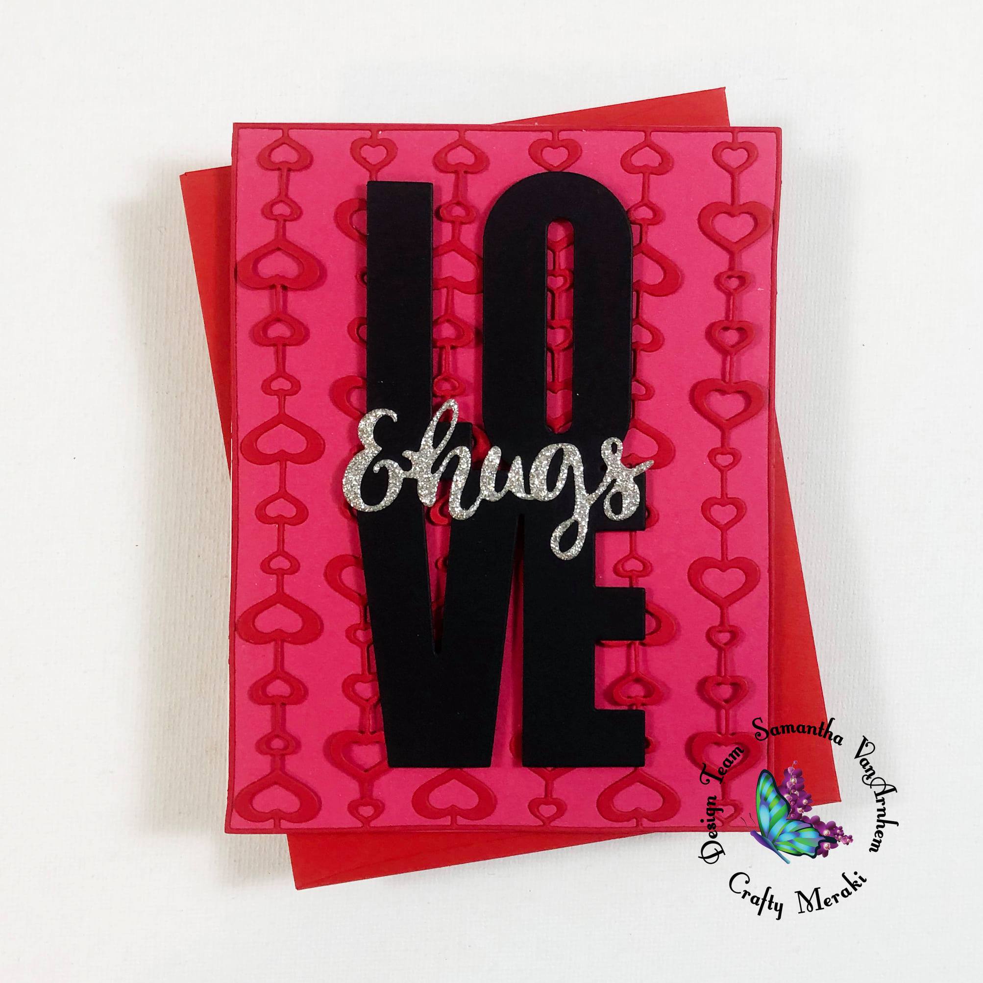 Crafty Meraki Eccentric Hearts background die - Crafty Meraki