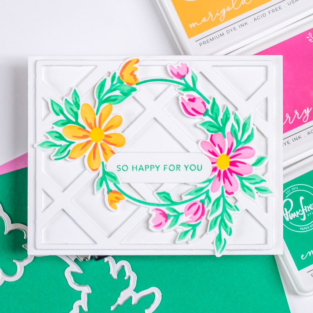 Pinkfresh Studio Daisy Wreath Die - Crafty Meraki