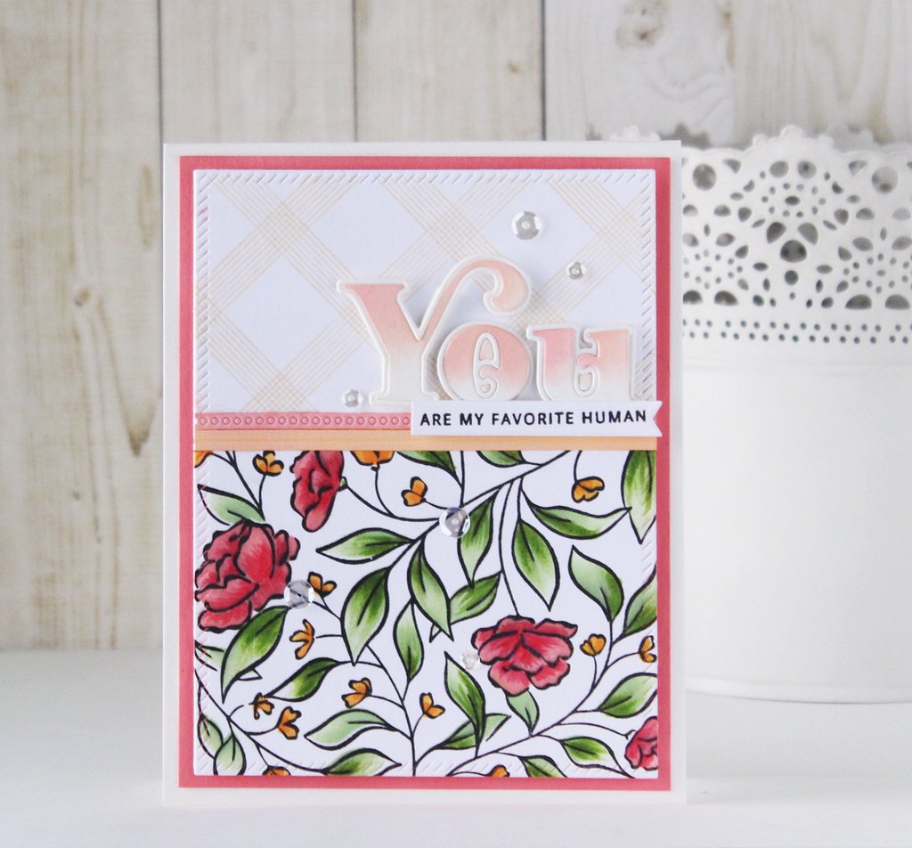 Pinkfresh Studio Sweet Blooms Coordinating Stencil - Crafty Meraki