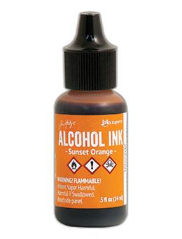 Ranger - Tim Holtz® Alcohol Ink Sunset Orange, 0.5oz - Crafty Meraki