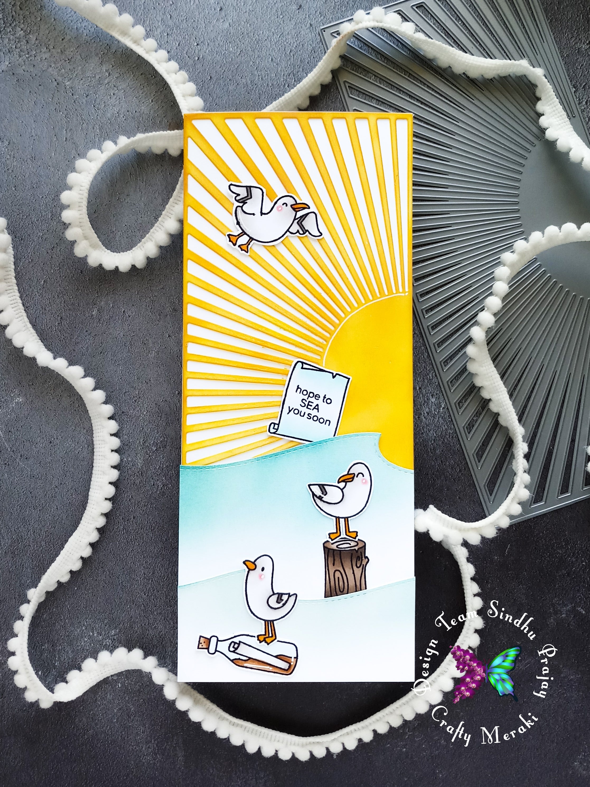 Crafty Meraki You are my Sunshine Slimline die - Crafty Meraki