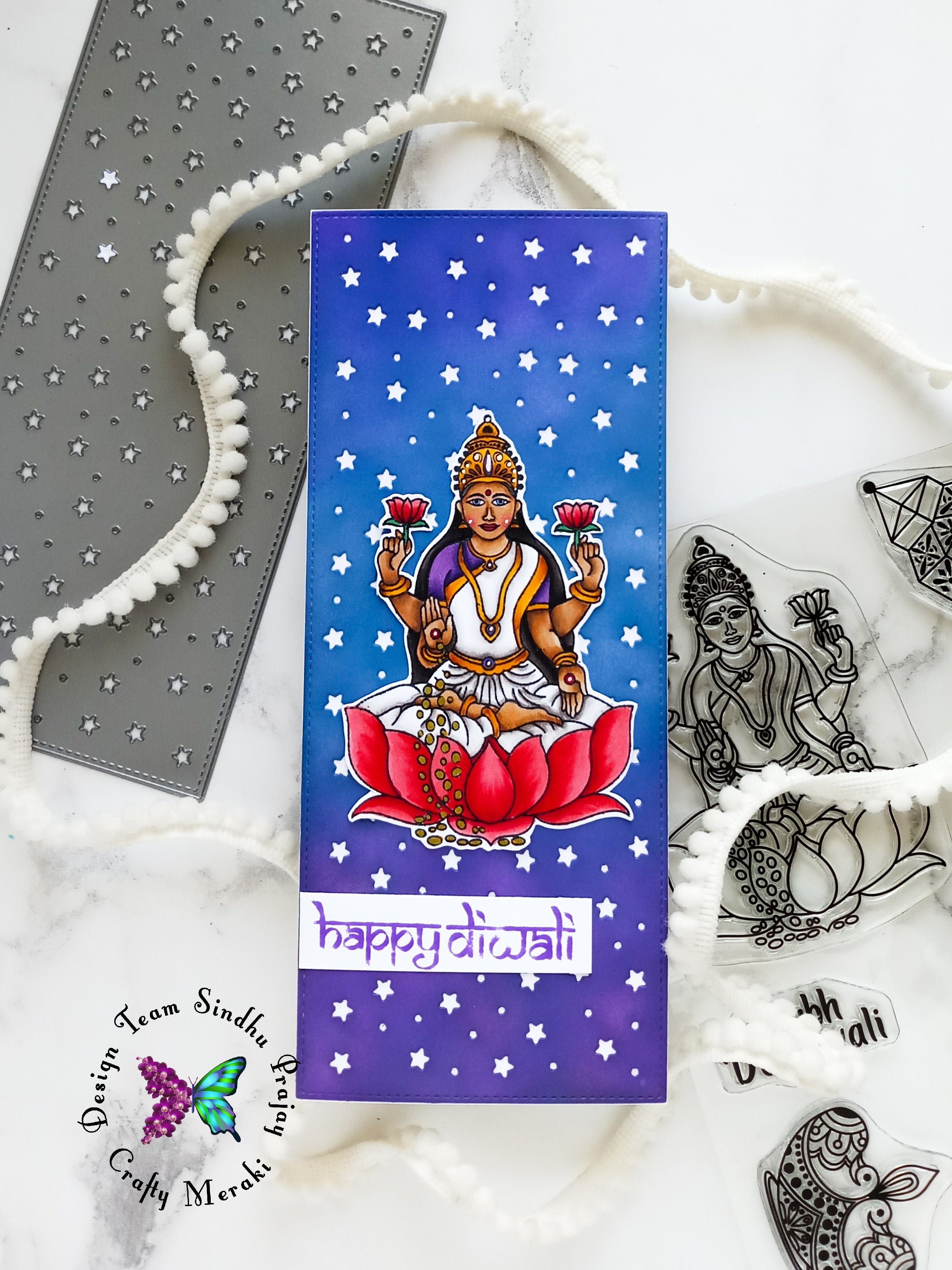 Crafty Meraki Crafty Twinkle Slimline die - Crafty Meraki