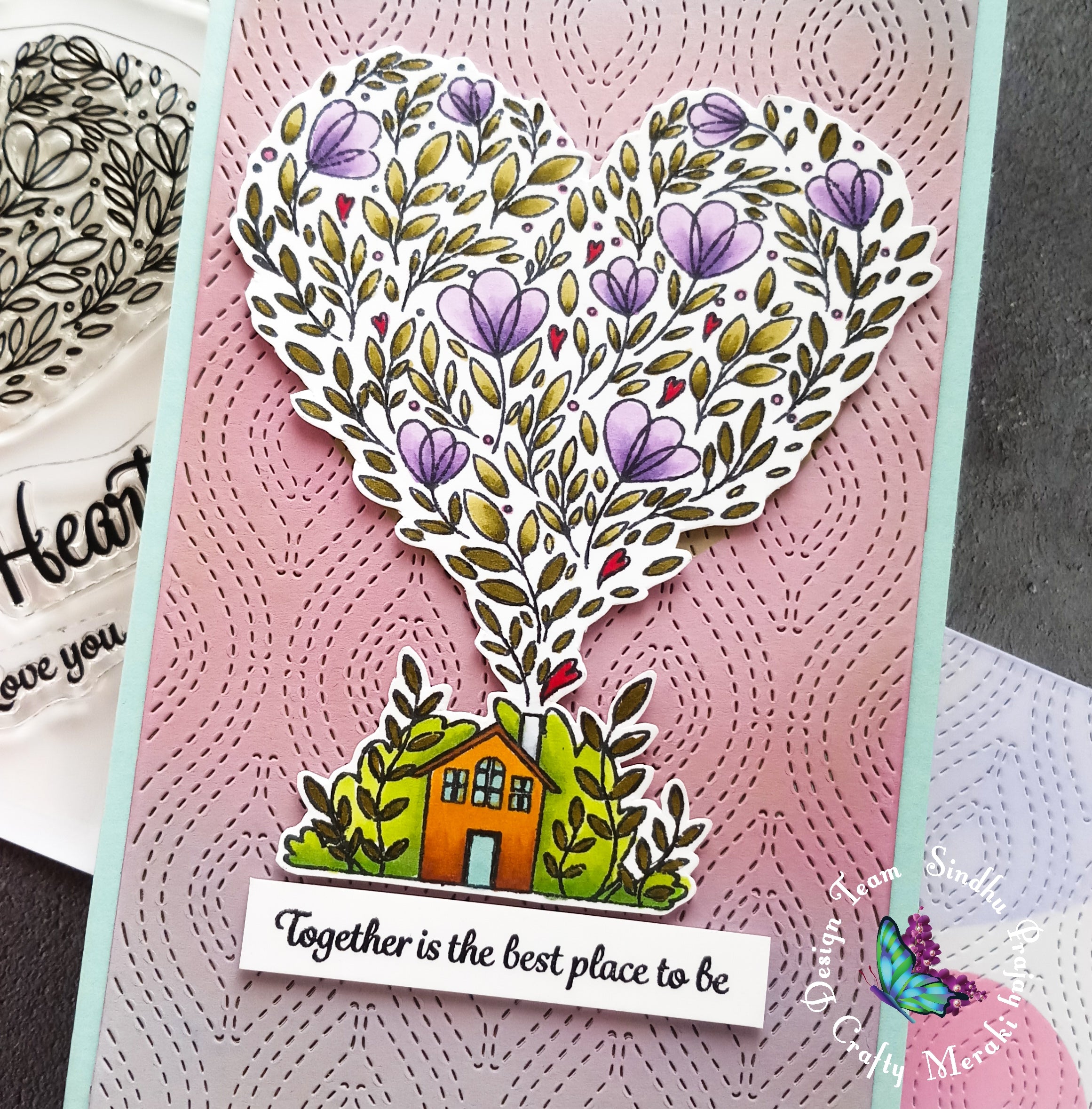 Crafty Meraki Home is where the Heart is coordinating dies - Crafty Meraki