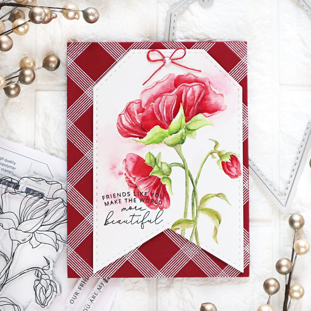 Pinkfresh Studio Cling Rubber Stamp: Diamond Tiles - Crafty Meraki