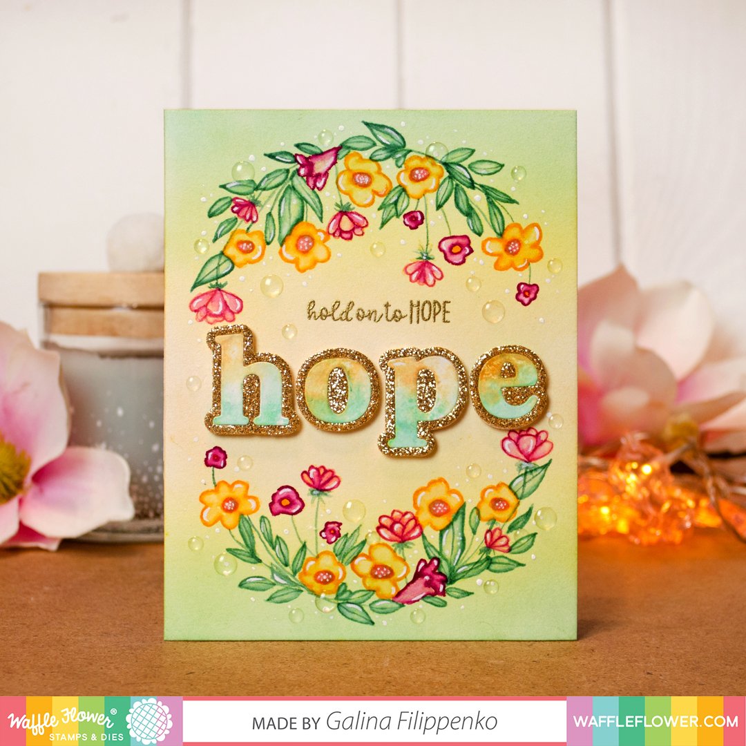 Waffle Flower Hopeful Girl Stamp Set - Crafty Meraki