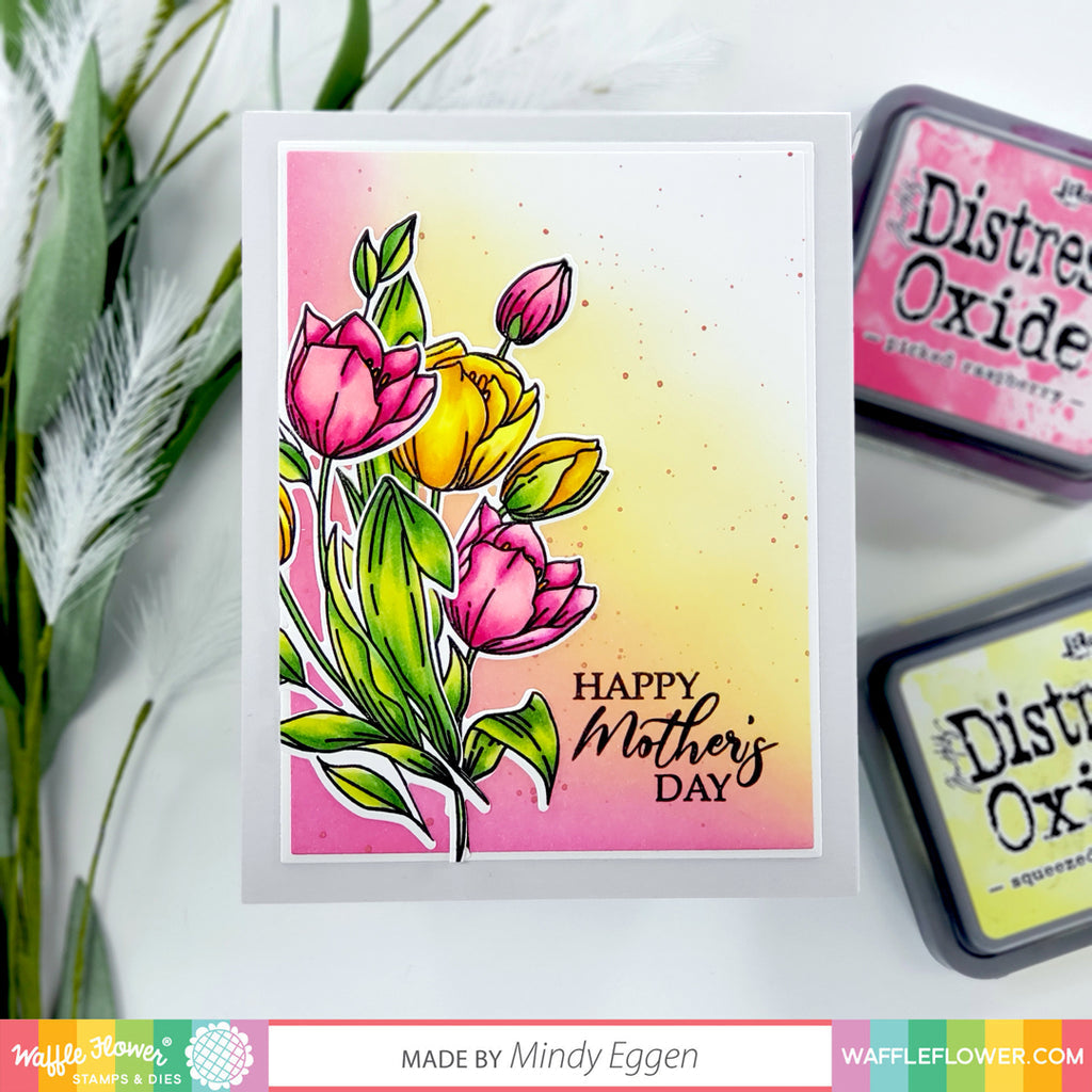 Waffle Flower Tulips Matching Die - Crafty Meraki