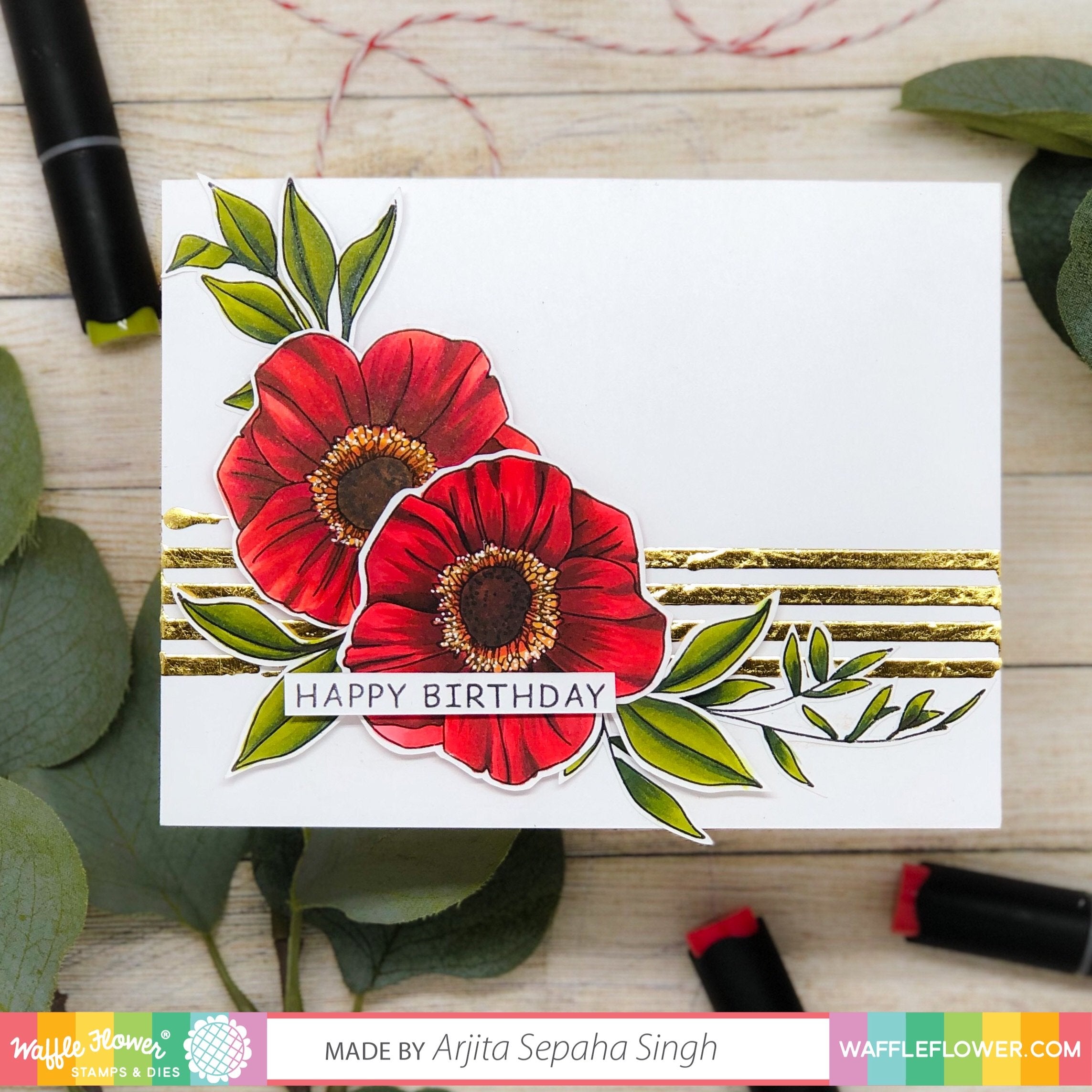 Waffle Flower Bouquet Builder 7 Stamp Set - Crafty Meraki