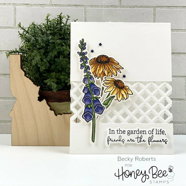 Honey Bee Stamps Wildflowers - 6x8 Stamp Set - Crafty Meraki