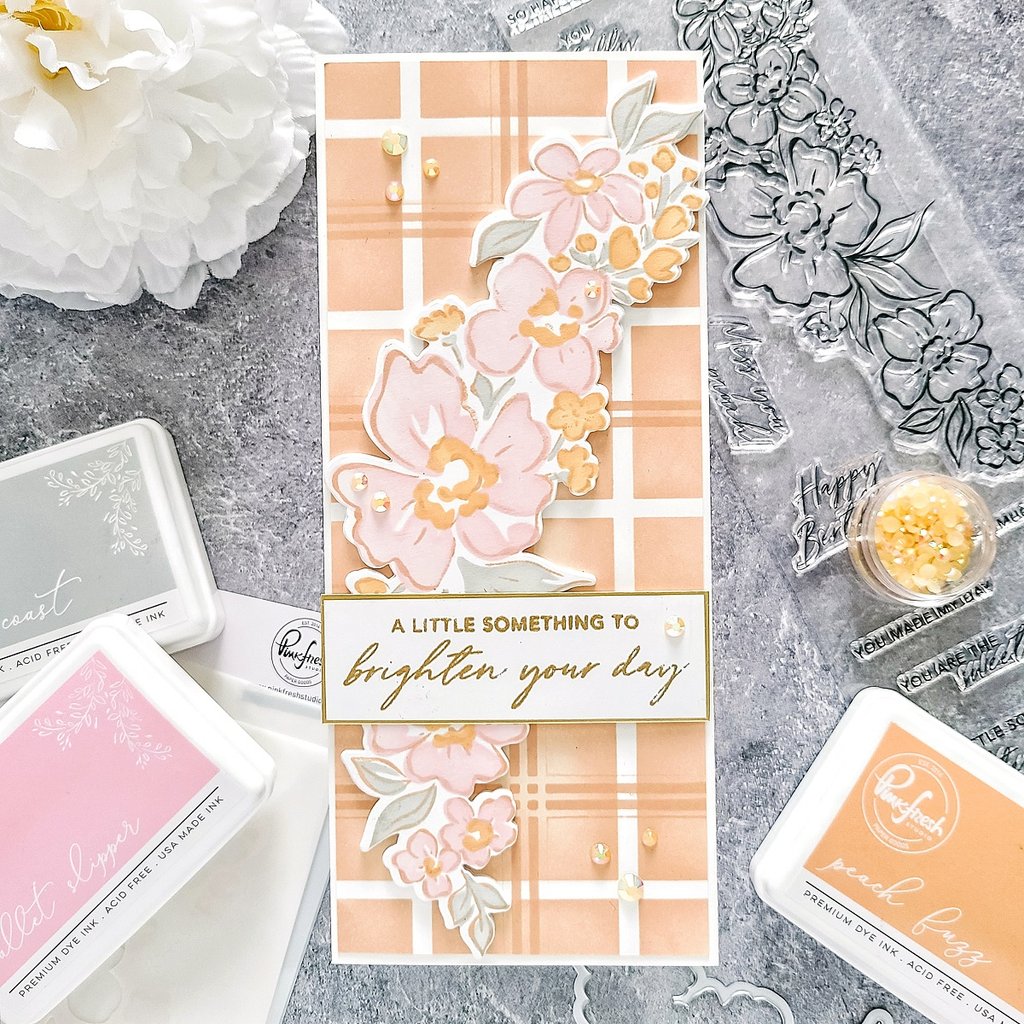 Pinkfresh Studio Floral Notes stamp set - Crafty Meraki