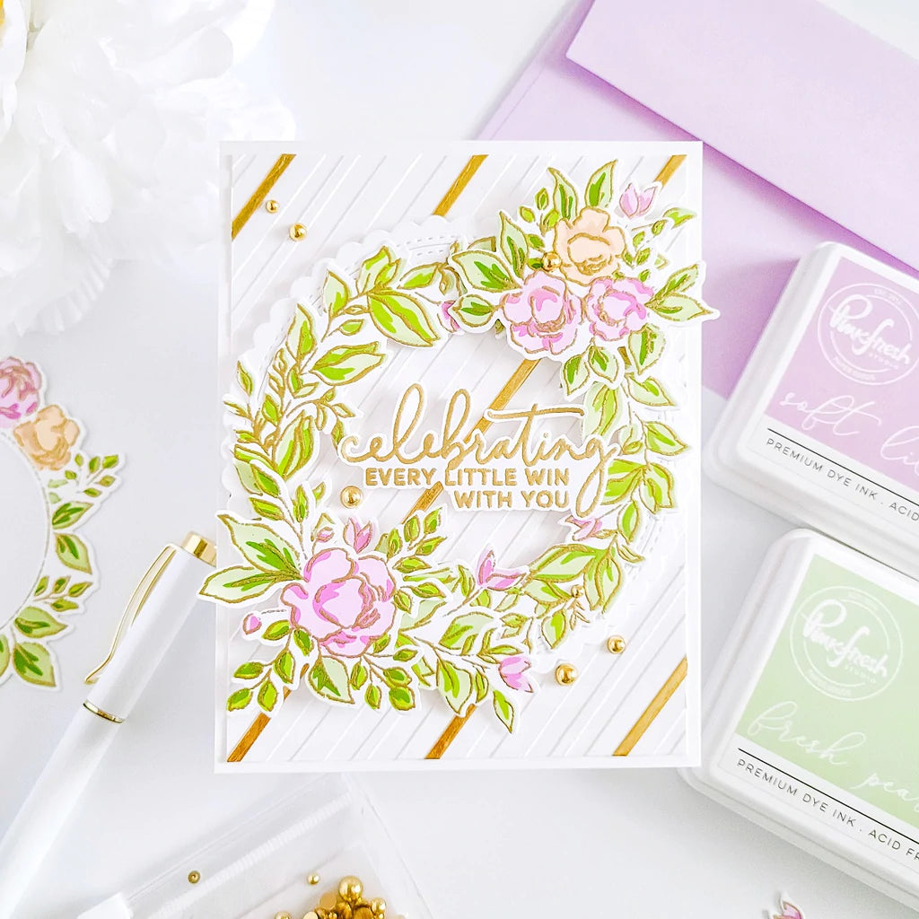Pinkfresh Studio English garden stencil - Crafty Meraki