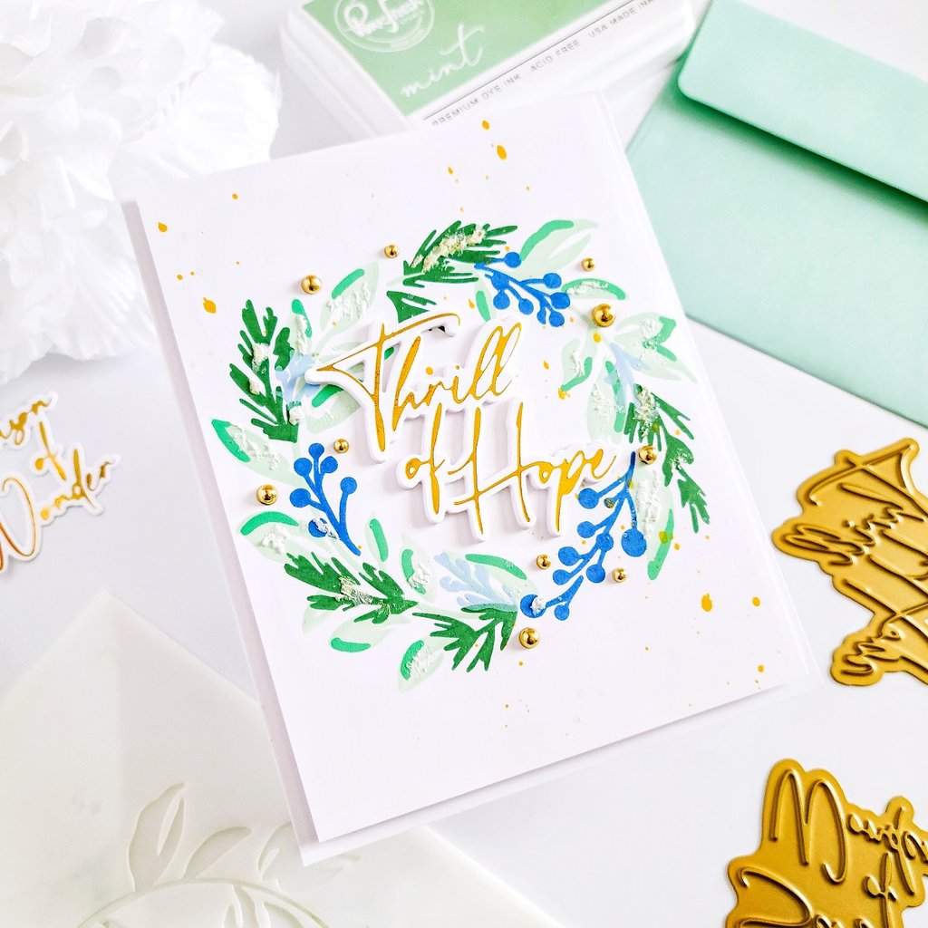 Pinkfresh Studio Thrill of Hope hot foil plate - Crafty Meraki