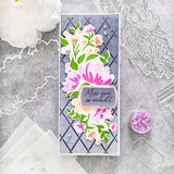 pinkfreshstudio Slim Argyle Layering Stencil set - Crafty Meraki