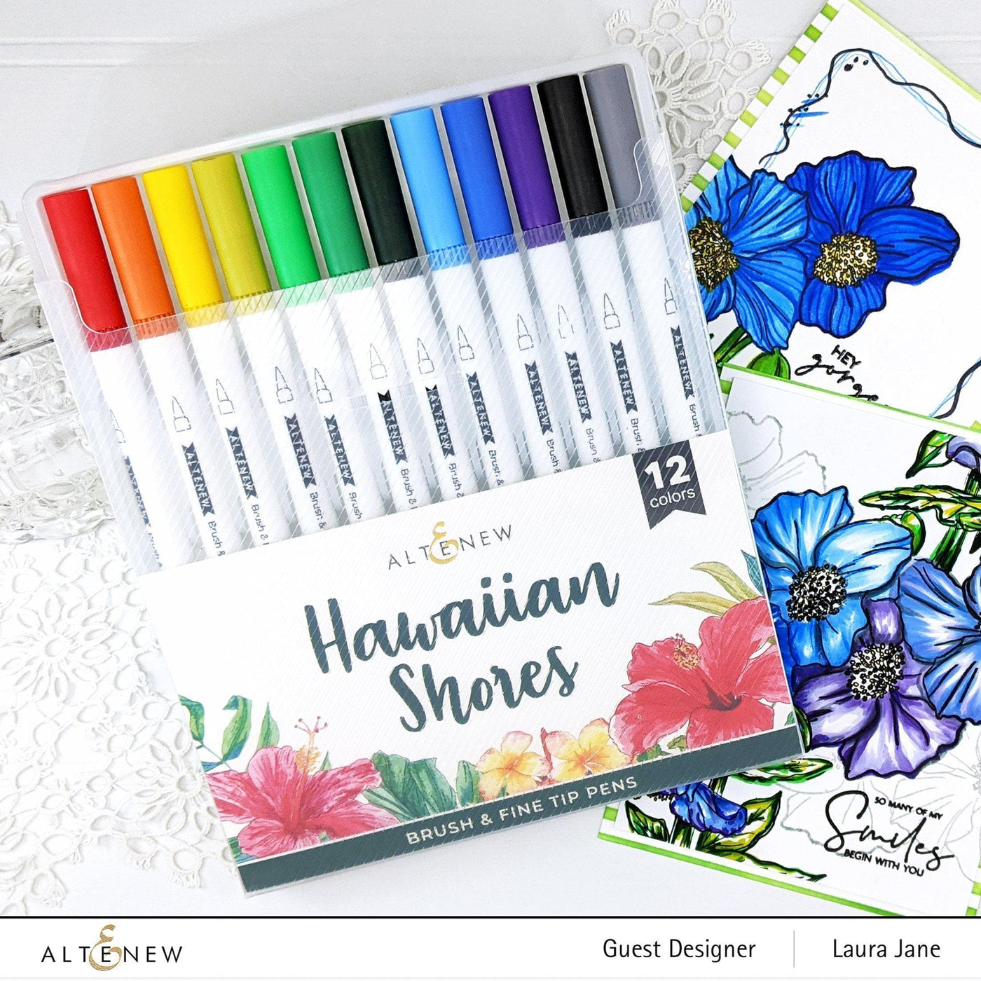 Hawaiian Shores Dual Tip Pens (Water-based)
