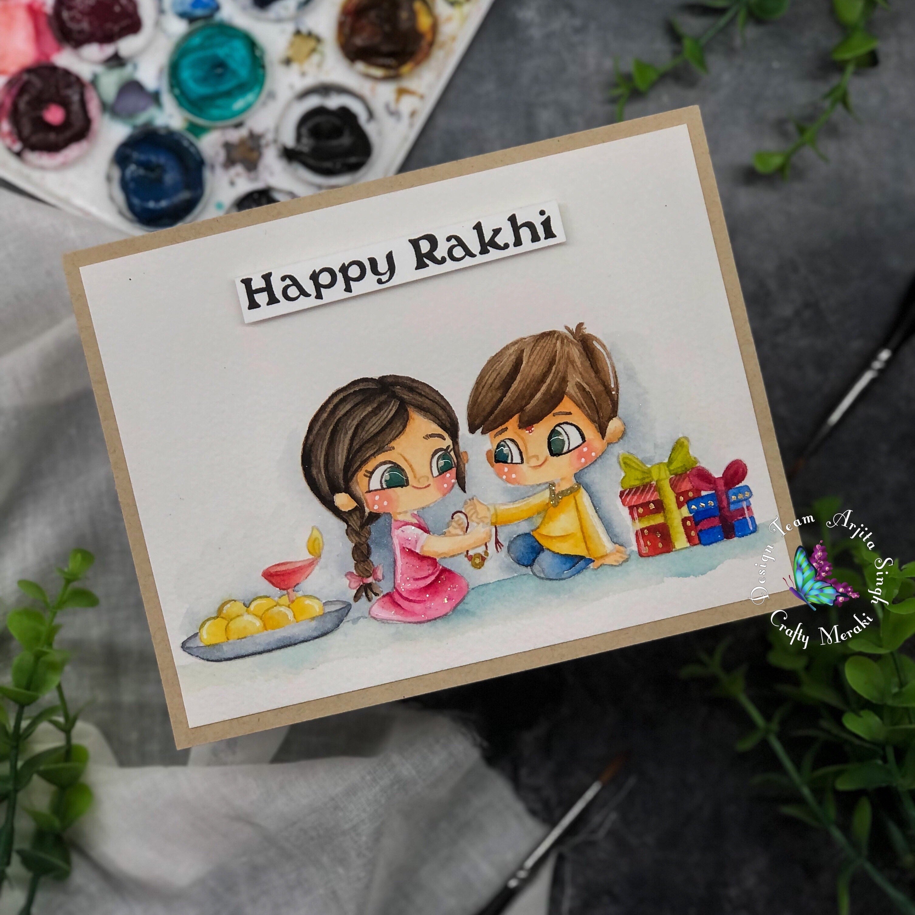Crafty Meraki Happy Rakhi stamp set - Crafty Meraki