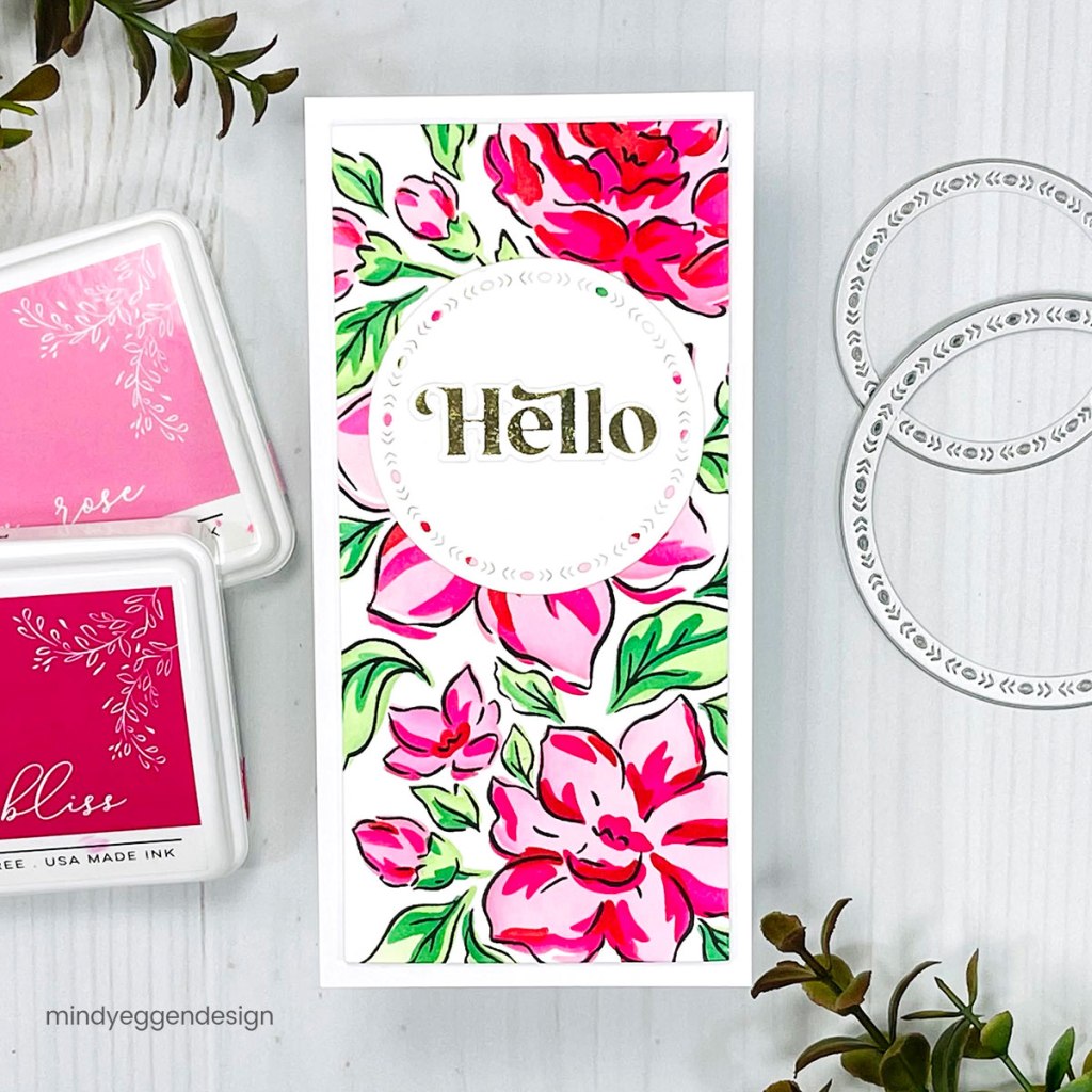 Pinkfresh Studio Heartfelt Thanks layering stencil set - Crafty Meraki