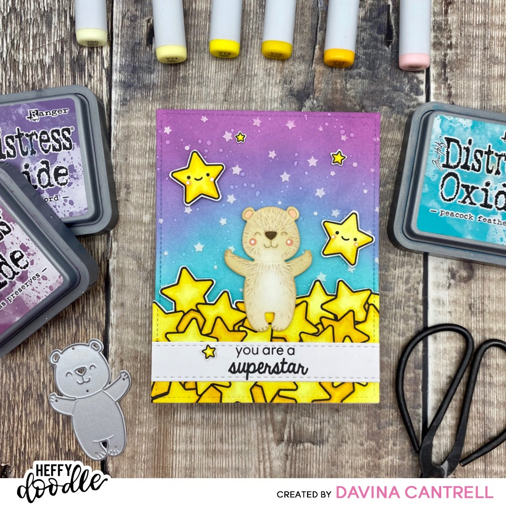 Crafty Meraki Heffy Doodle Collaboration Superstar stamp set - Crafty Meraki