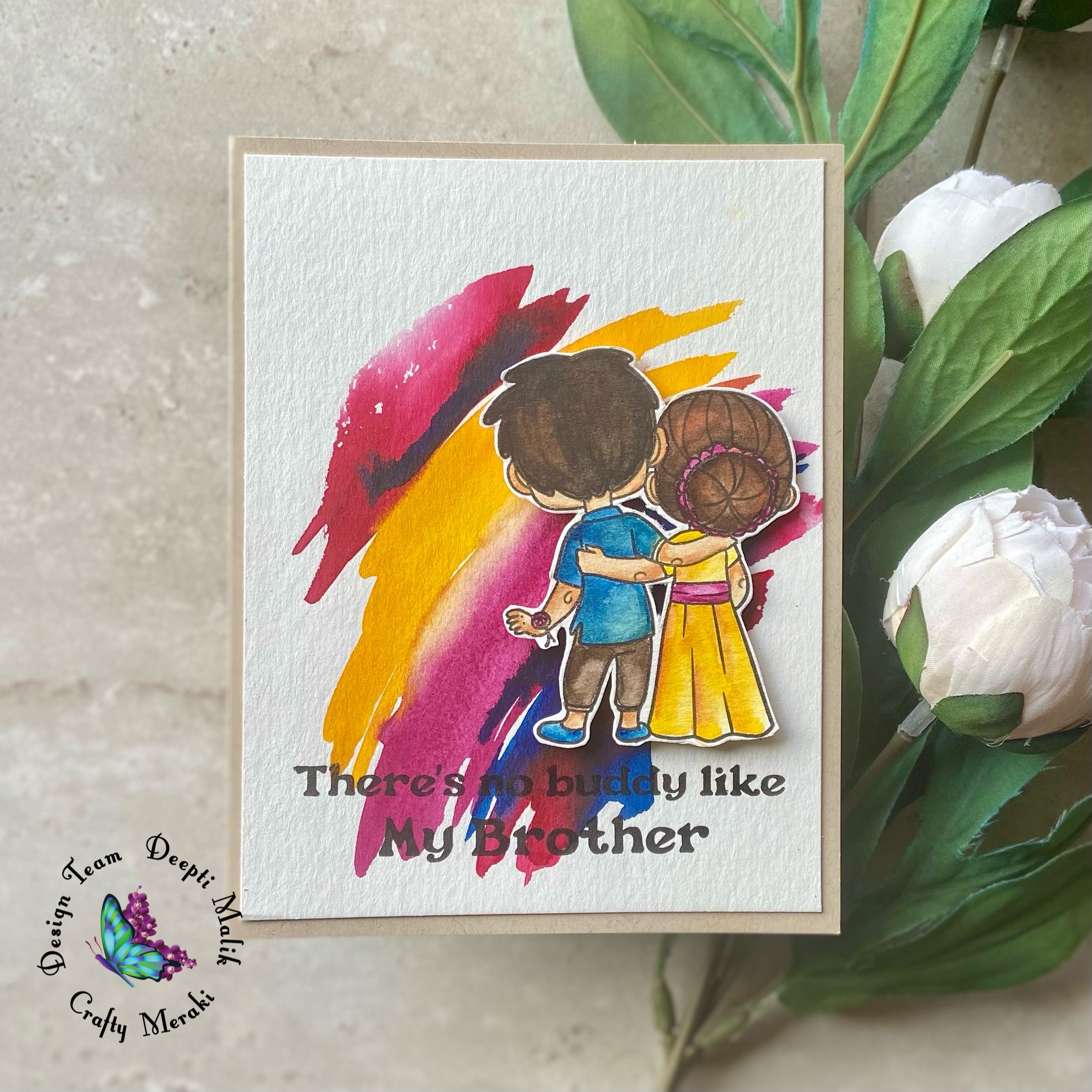 Crafty Meraki Happy Rakhi stamp set - Crafty Meraki